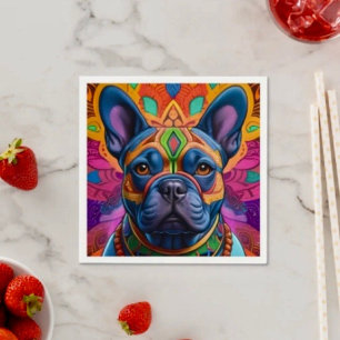Frenchie Fun  Napkins