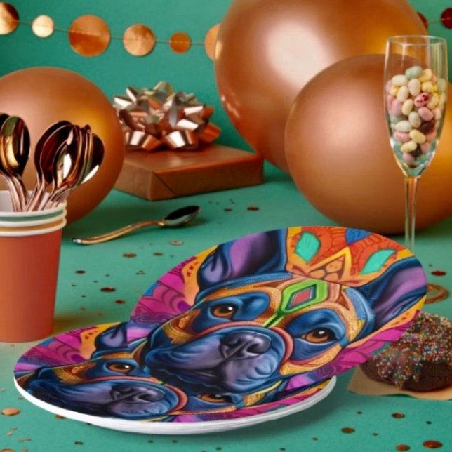 Frenchie Fun  Paper Plates (Creator Uploaded)