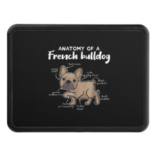 Frenchie Gift Anatomy Of A French Bulldog Gift Hitch Cover