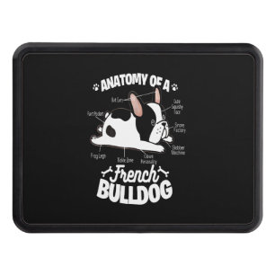 Frenchie Gift Anatomy Of A French Bulldog Hitch Cover