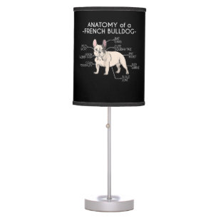Frenchie Gift Anatomy Of A French Bulldog Table Lamp
