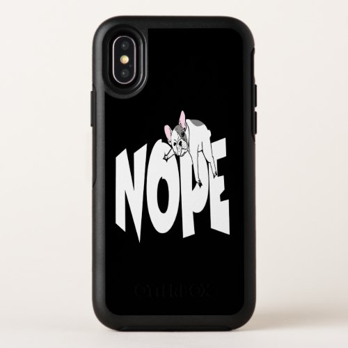 Frenchie Gift  Cute Nope French Bulldog OtterBox Symmetry iPhone XS Case