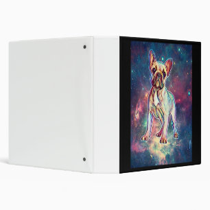 Frenchie Gift French Bulldog Colorful Gifts 3 Ring Binder