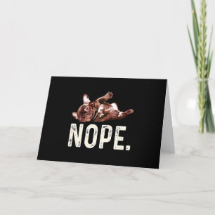 Frenchie Gift French Bulldog Nope. Card