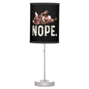 Frenchie Gift French Bulldog Nope. Table Lamp