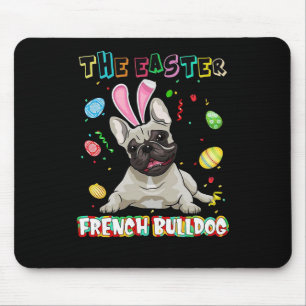 Frenchie Gift   The Easter French Bulldog Bunny Mouse Pad