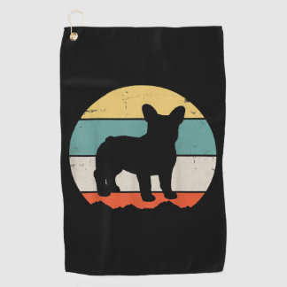 Frenchie Gift | Vintage French Bulldog Gift Golf Towel