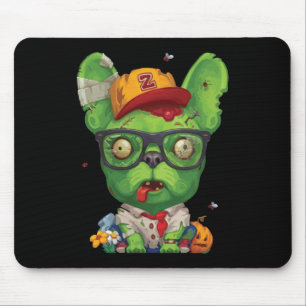 Frenchie Gift Zombie French Bulldog Mouse Pad