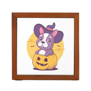 Frenchie Halloween Desk Organizer