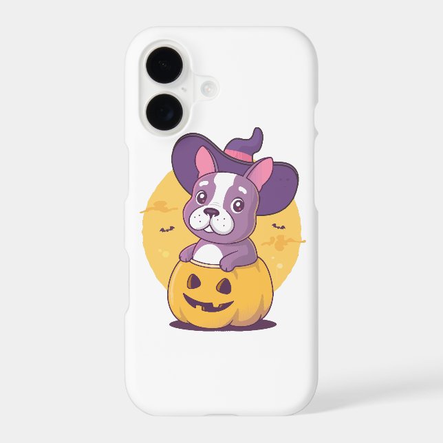Frenchie Halloween Iphone Case (Back)