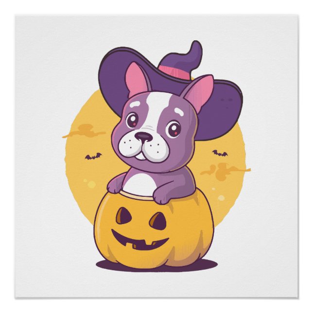 Frenchie Halloween Poster (Front)
