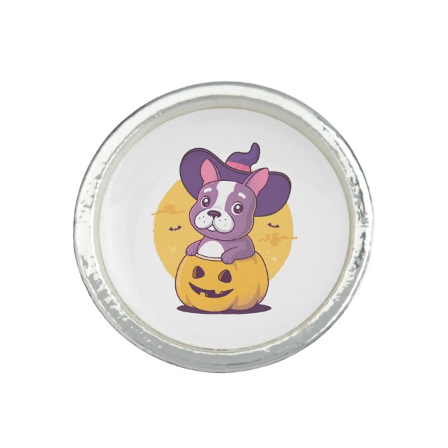 Frenchie Halloween Ring (Front)