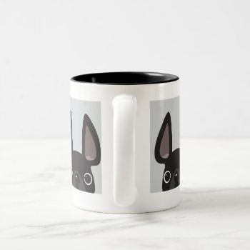 Frenchie In A Box - Black Two-tone Coffee Mug by FrenchBulldogLove at Zazzle