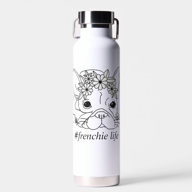 #FRENCHIE LIFE Vacuum Insulated 22oz Bottle (Front)