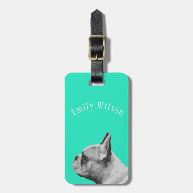 Frenchie Love | Personalized Aqua