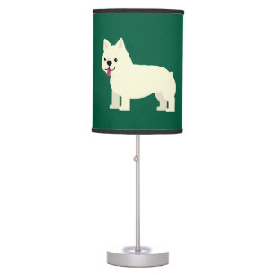 Frenchie Lover Green Table Lamp