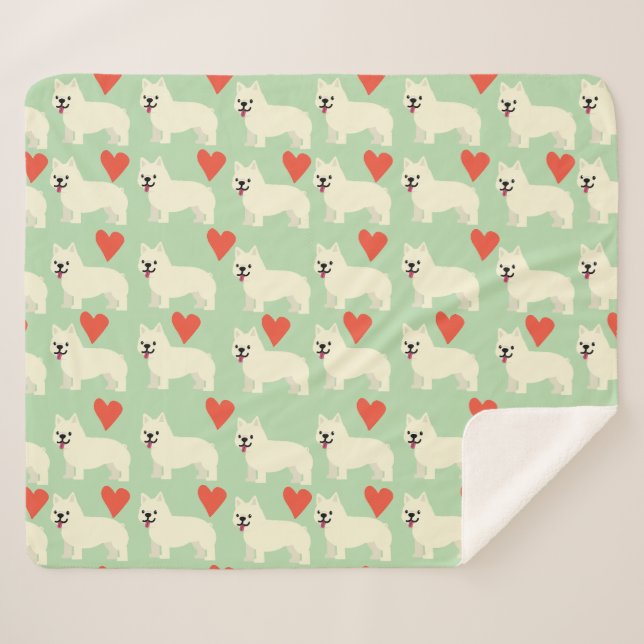 Frenchie Lover Sherpa Blanket (Front (Horizontal))