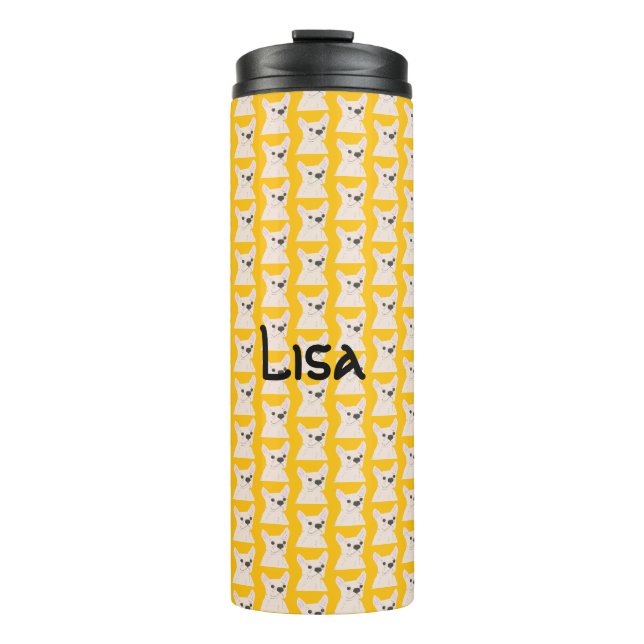 Frenchie Lover Thermal Tumbler (Front)