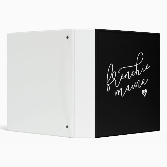 Frenchie Mama | French Bulldog | Dog Gift 3 Ring Binder (Background)