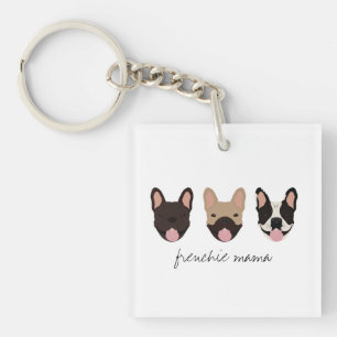 Frenchie Mama French Bulldogs Keychain