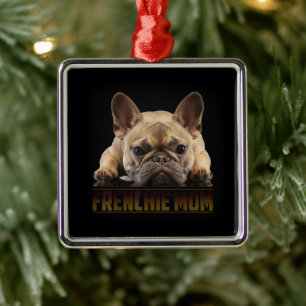 Frenchie Mama T Women French Bulldog Gift Dog Mom Metal Ornament