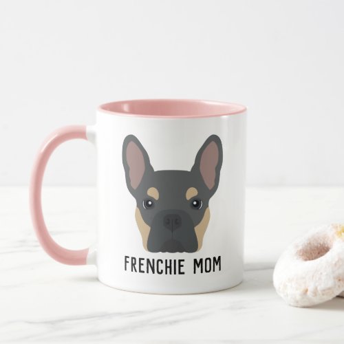 Frenchie Mom Blue and Tan French Bulldog Mug