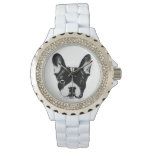 Frenchie Mom Cute French Bulldog Face Watch at Zazzle