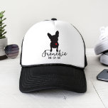 Frenchie Mom | French Bulldog Baseball Cap Hat<br><div class="desc">Frenchie mom baseball cap. Cute trucker hat with french bulldog silhouette image.</div>