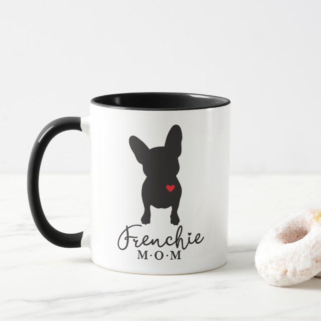 Frenchie Mom | French Bulldog Coffee Mug (With Donut)