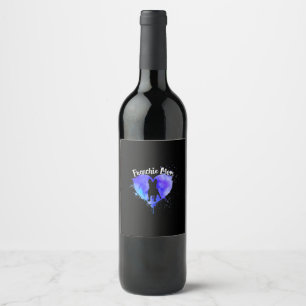 Frenchie Mom French Bulldog Dog Mom Funny Gift Wine Label