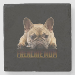 frenchie mom french bulldog mom gift stone coaster