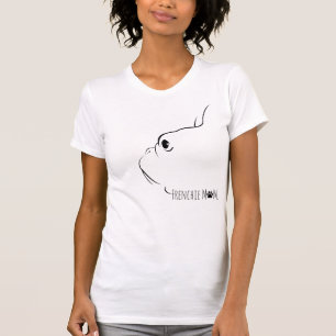 Frenchie Mom French Bulldog Silhouette T-Shirt