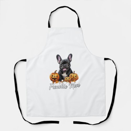 Frenchie Mom Funny Corgi Halloween 2024 French Bul Apron