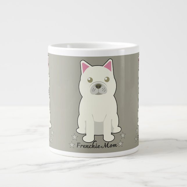 Frenchie mom giant coffee mug (Front)