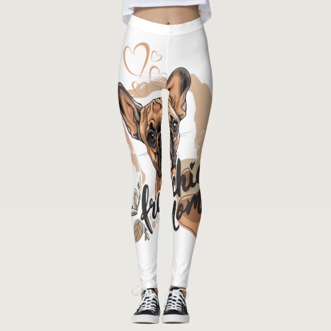 Frenchie Mom Leggings (Front)
