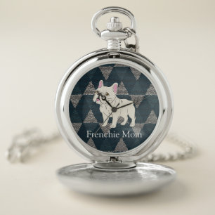 Frenchie Mom Pocket Watch