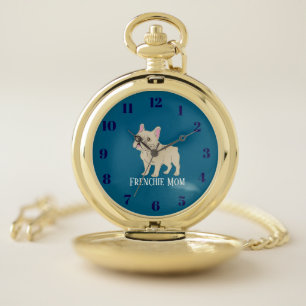 Frenchie Mom Pocket Watch