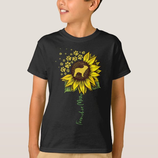 Frenchie Mom Sunflower French Bulldog Lover Gifts  T-Shirt (Front)