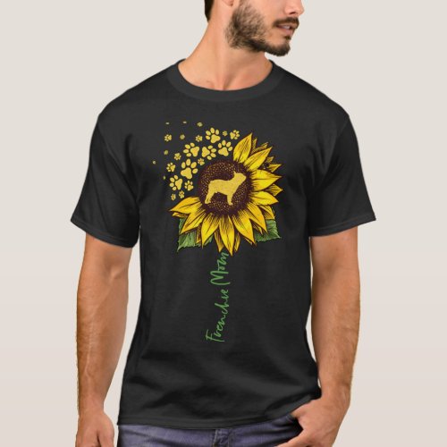 Frenchie Mom Sunflower French Bulldog Lover Gifts  T_Shirt