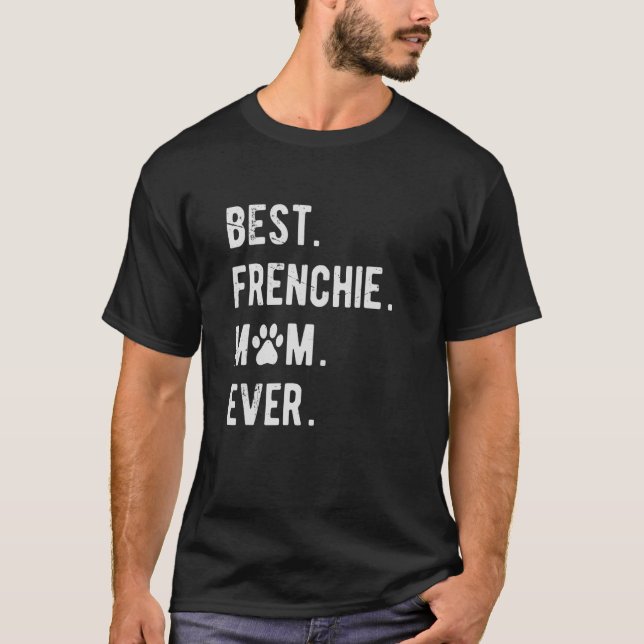 Frenchie Mom Womens Frenchie Mama  French Bulldog  T-Shirt (Front)