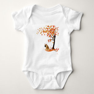Frenchie My Spirit Animals Owl Frenchie Lovers Baby Bodysuit