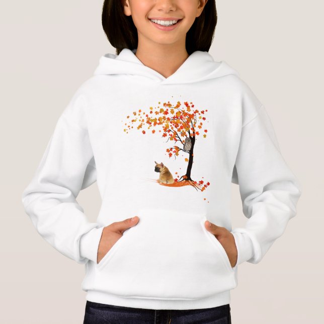 Frenchie My Spirit Animals Owl Frenchie Lovers Hoodie (Front)