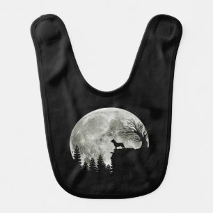 Frenchie On Mountain Halloween Theme Shirts Gift Baby Bib