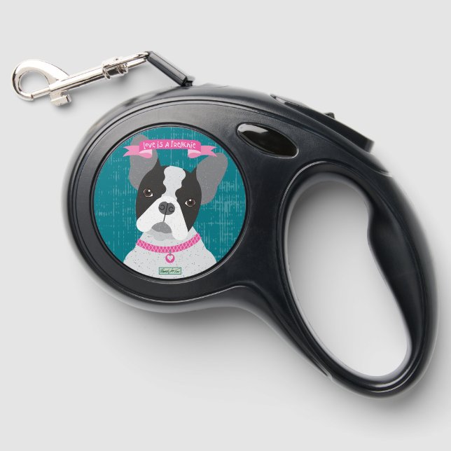 Frenchie or French Bulldog Retractable Leash (Front)