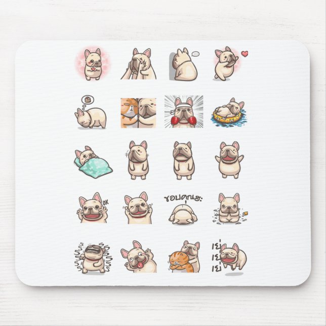 Frenchie Pad Mouse Pad (Front)