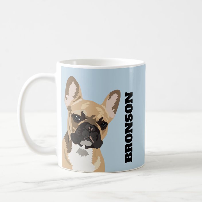 French Bulldog Dog Mug ~ Personalised Custom Gift ~ Vintage Style