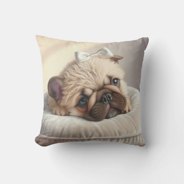 Frenchie Pillow (Front)