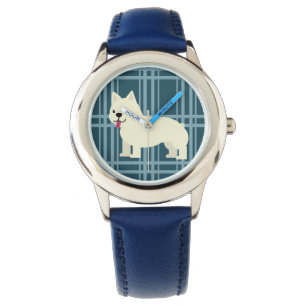 Frenchie Plaid Blue Watch