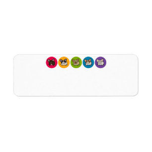 Frenchie Rainbow Label