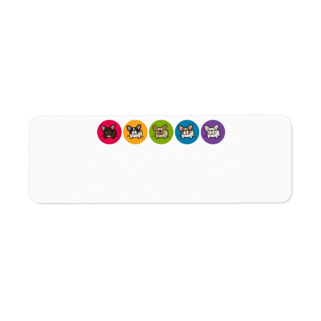 Frenchie Rainbow Label (Front)